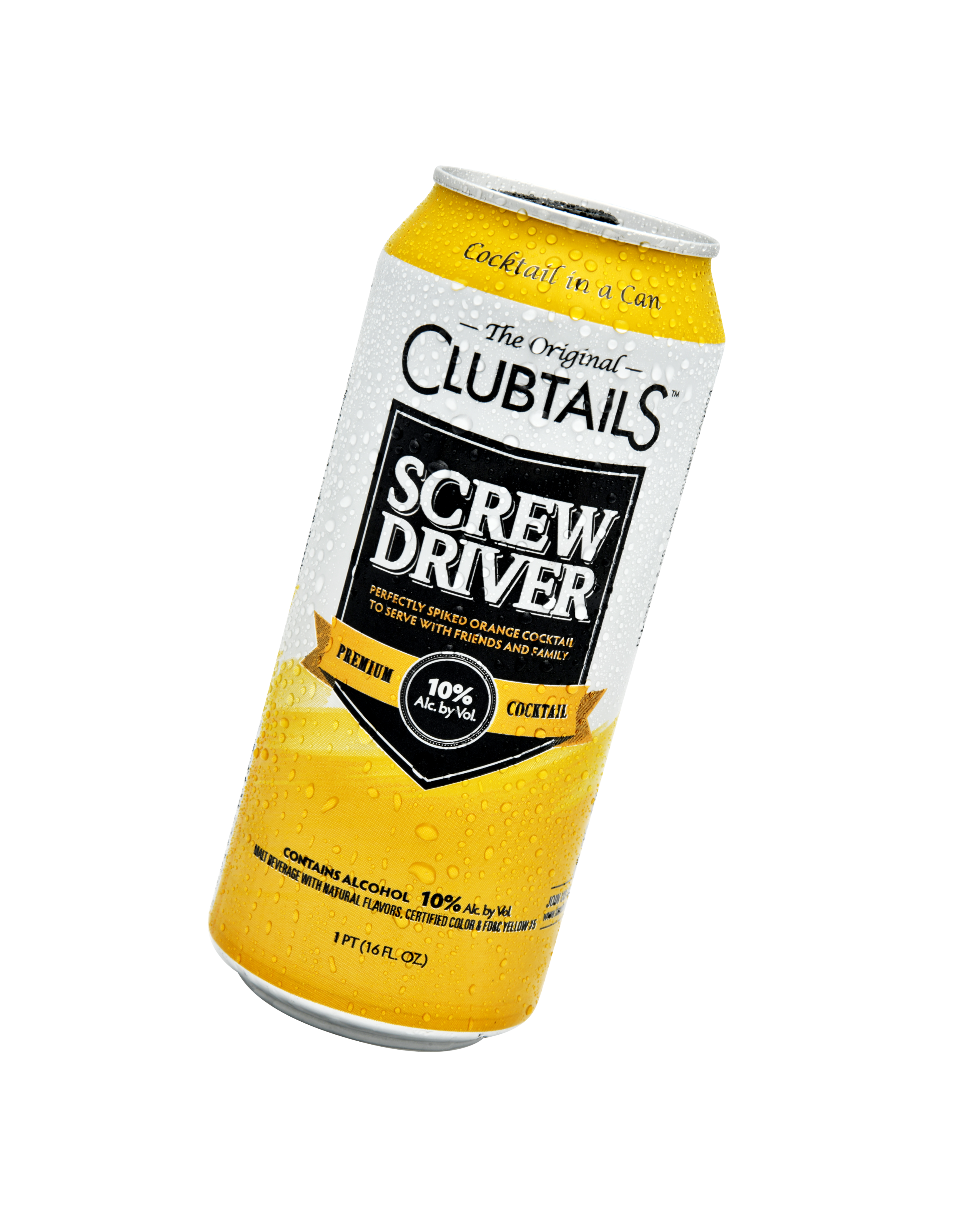 Screw Driver Clubtails Cocktail in a Can